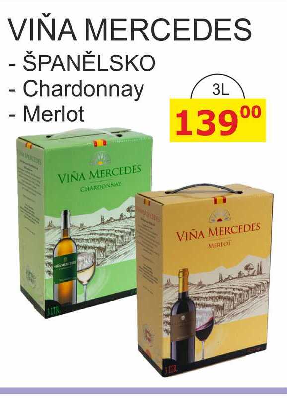 VIŇA MERCEDES - ŠPANĚLSKO 3L 
