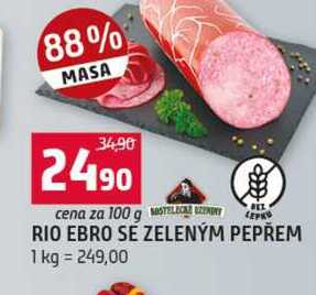 RIO EBRO SE ZELENÝM PEPŘEM 100g