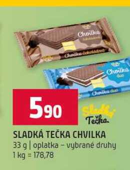 SLADKÁ TEČKA CHVILKA 33 g oplatka vybrané druhy