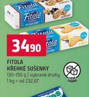 FITOLA KŘEHKÉ SUŠENKY 130-150 g vybrané druhy 