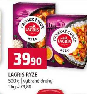 LAGRIS RÝŽE 500 g vybrané druhy