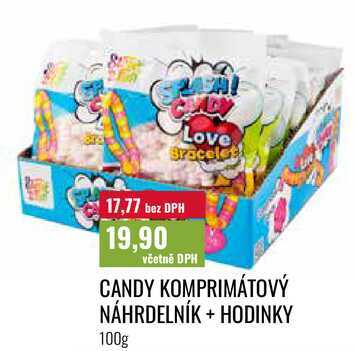CANDY KOMPRIMÁTOVÝ NÁHRDELNÍK + HODINKY, 100g