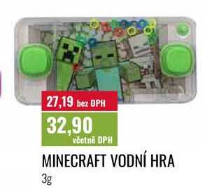 MINECRAFT VODNÍ HRA, 3g
