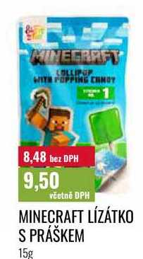 MINECRAFT LÍZÁTKO S PRÁŠKEM, 15g