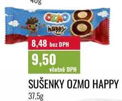 SUŠENKY OZMO HAPPY, 37,5g 