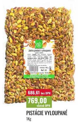 PISTÁCIE VYLOUPANÉ 1Kg