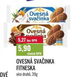 OVESNÁ SVAČINKA FITNESKA, 39g