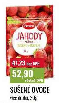 SUŠENÉ OVOCE, více druhů, 30g