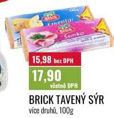 BRICK TAVENÝ SÝR, více druhů, 100g
