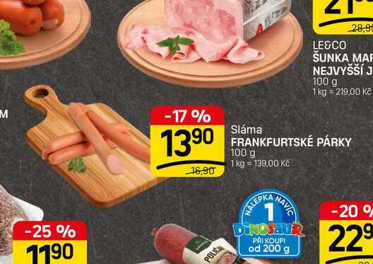 FRANKFURTSKÉ PÁRKY 100 g