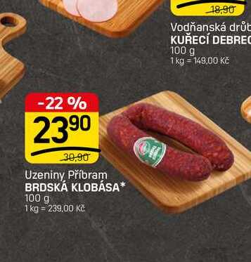 BRDSKÁ KLOBÁSA* 100 g 