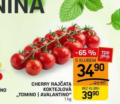 CHERRY RAJČATA KOKTEJLOVÁ NO ,,TOMINO | AVALANTINO" 1 kg  