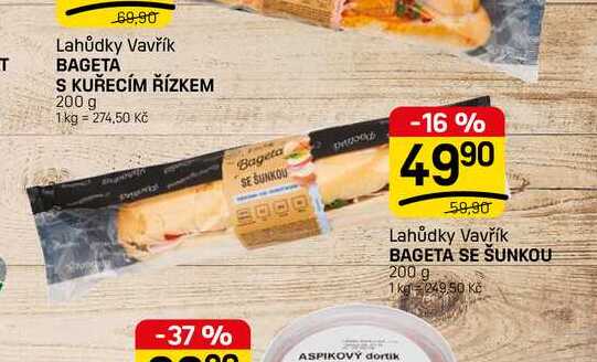 BAGETA SE ŠUNKOU 200 g