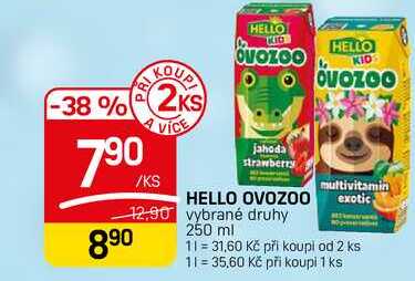 HELLO OVOZOO vybrané druhy 250 ml