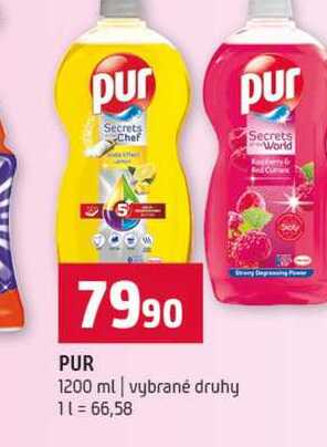 PUR 1200 ml vybrané druhy