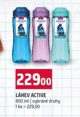 LÁHEV ACTIVE 800 ml vybrané druhy