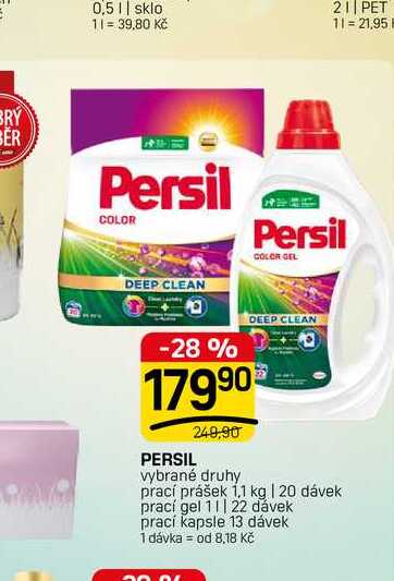 PERSIL vybrané druhy prací prášek 1,1 kg | 20 dávek