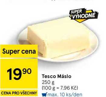 Tesco Máslo, 250 g