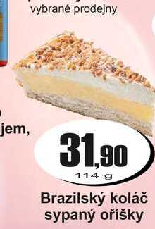 Brazilský koláč sypaný oříšky 114 g