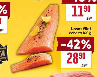Losos filet cena za 100 g