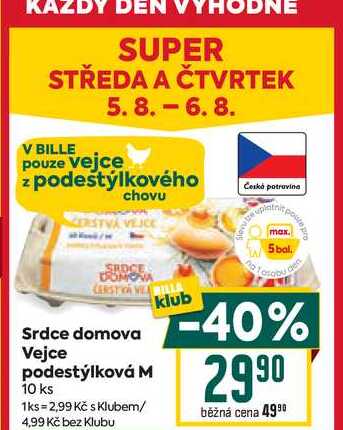 Srdce domova Vejce podestýlková M 10 ks
