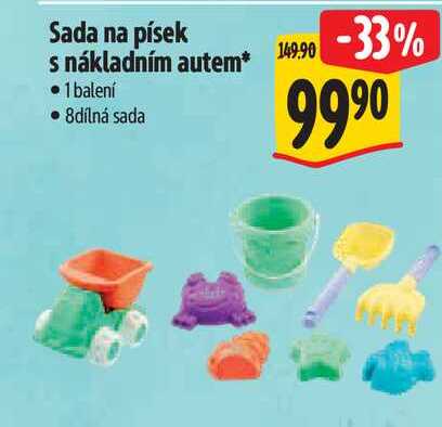 Sada na písek s nákladním autem*, 1 balení
