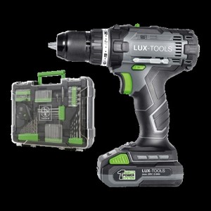 LUX-TOOLS 1 POWERSYSTEM AKU VRTACÍ ŠROUBOVÁK A-BS-20 SET + 78DÍLNÁ SADA PŘÍSL.