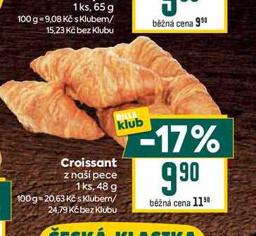 Croissant z naší pece 1 ks, 48 g
