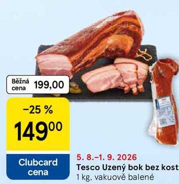 Tesco Uzený bok bez kost, 1 kg