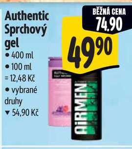 Authentic Sprchový gel, 400 ml