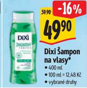 Dixi Šampon na vlasy*, 400 ml