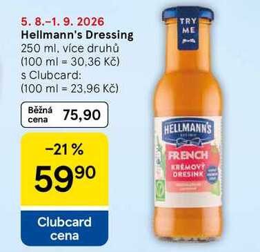 Hellmann's Dressing, 250 ml, více druhů