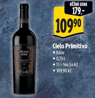Cielo Primitivo, 0,75 l