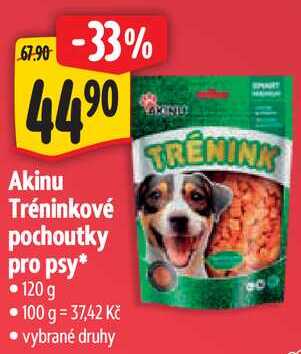 Akinu Tréninkové pochoutky pro psy, 120 g