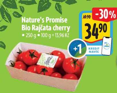 Nature's Promise Bio Rajčata cherry, 250 g