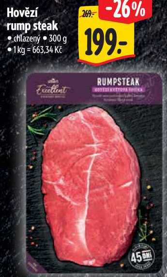 Hovězí rump steak, 300 g