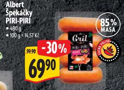 Albert Špekáčky PIRI-PIRI, 480 g