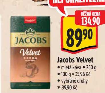 Jacobs Velvet, 250 g  