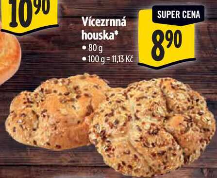 Vícezrnná houska, 80 g
