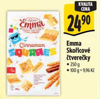 Emma Skořicové čtverečky, 250 g