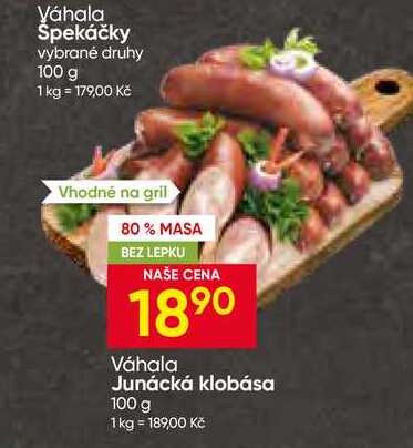 Váhala Junácká klobása 100 g
