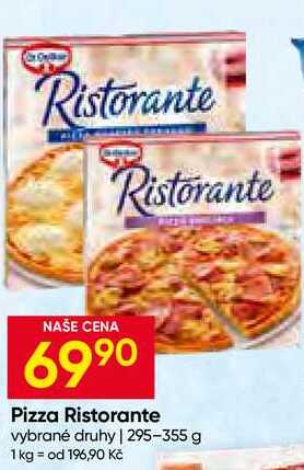 Pizza Ristorante vybrané druhy 295-355 g