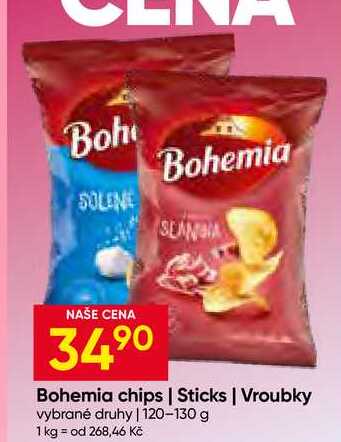 Bohemia chips 120-130 g