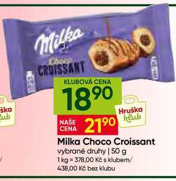 Milka Choco Croissant vybrané druhy 50 g