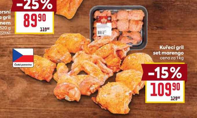 Kuřecí gril set marengo cena za 1 kg