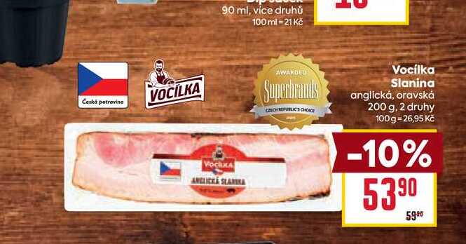 Vocilka Slanina anglická, oravská 200 g