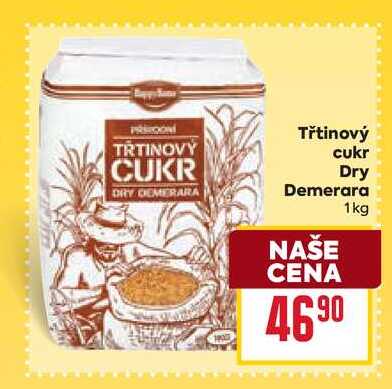 Třtinový cukr Dry Demerara 1kg