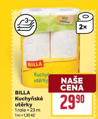 BILLA Kuchyňské utěrky