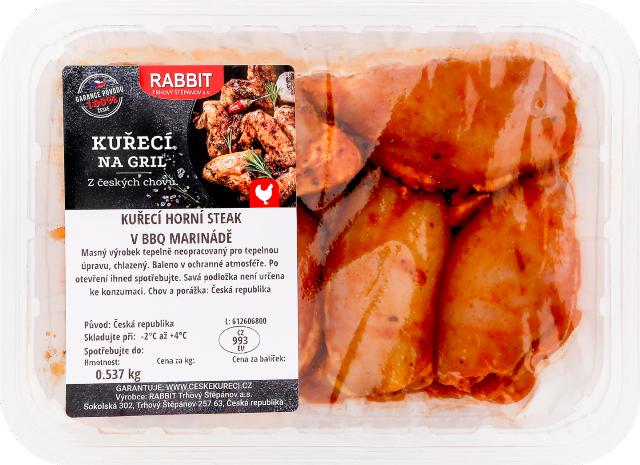 Rabbit Kuřecí horní steak v BBQ marinádě