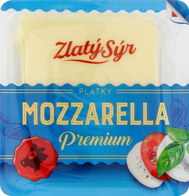 Zlatý Sýr Mozzarella plátky